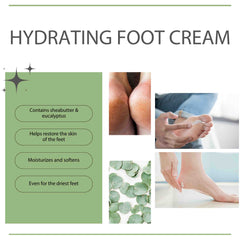 Camille Hydrating foot cream helpt de huid van de voeten herstellen. Deze crème hydrateert en verzacht zelfs de meest uitgedroogde voeten.