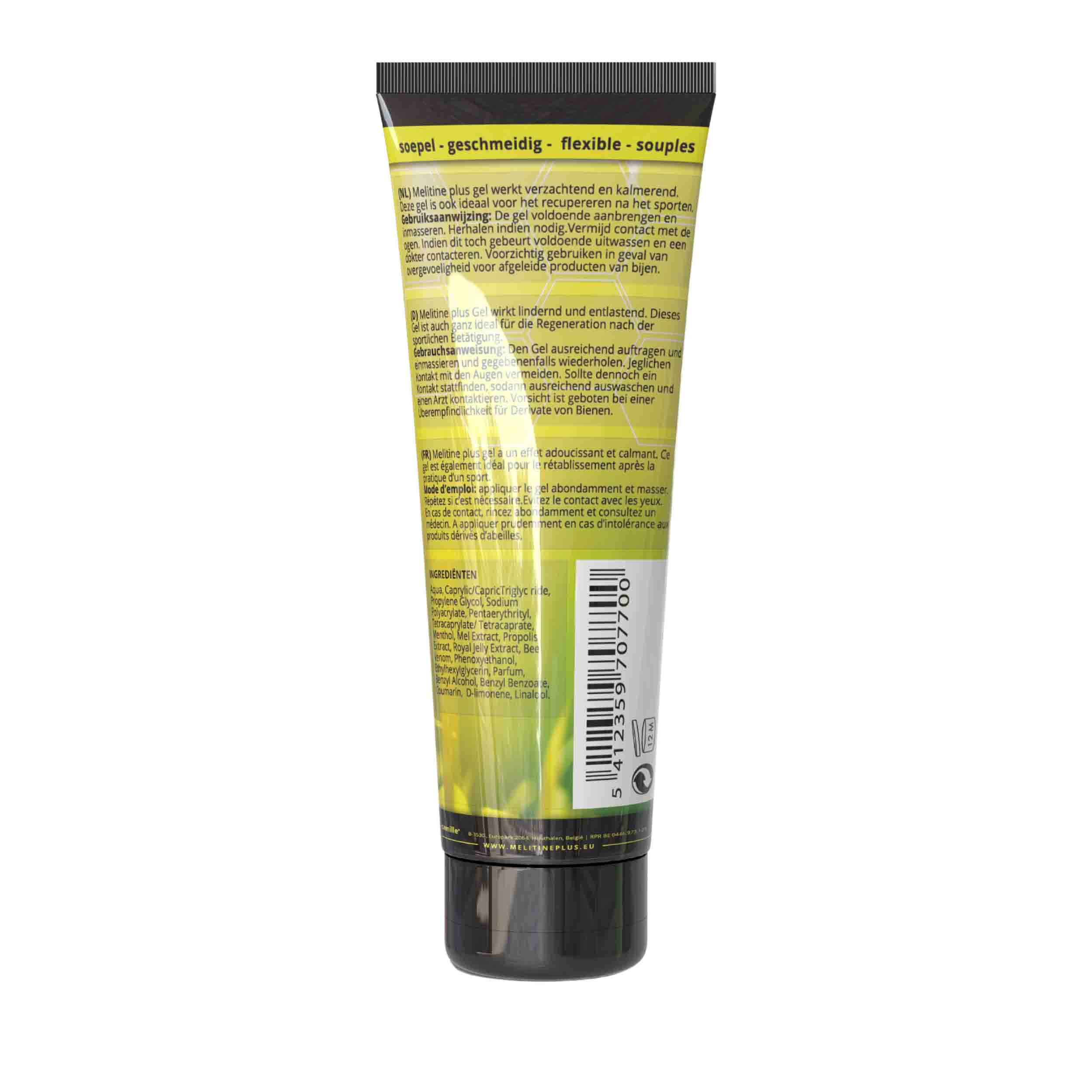 Camille-cosmetics-melitine-plus-gel-bee-venom-bijengif-spieren-75ml-2