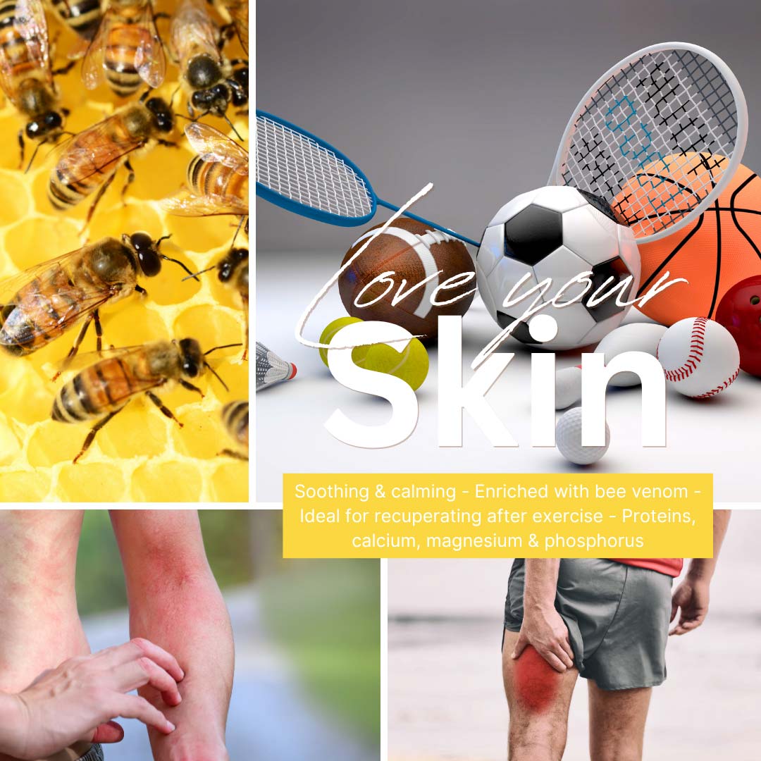 Camille-cosmetics-melitine-plus-gel-bee-venom-bijengif-spieren-75ml-information